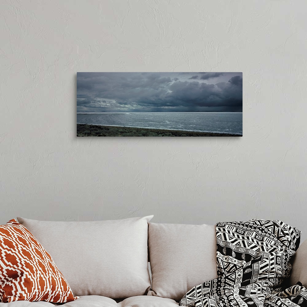 A bohemian room featuring Spiral Jetty 1
