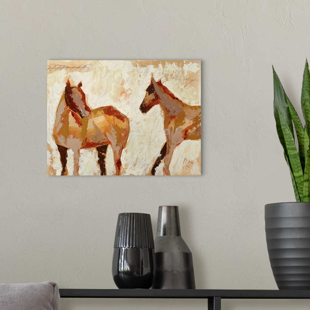 A modern room featuring Standing Horse 1