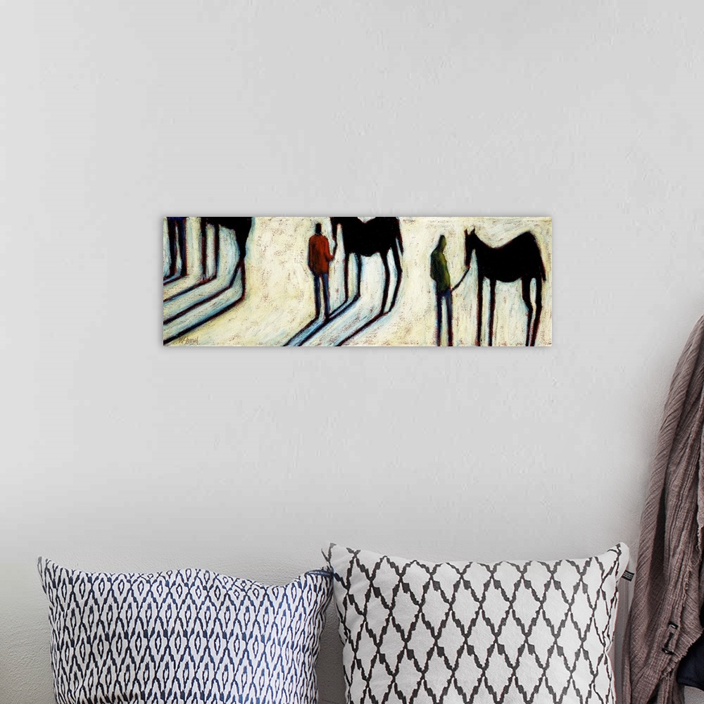 A bohemian room featuring Stick Horse IV