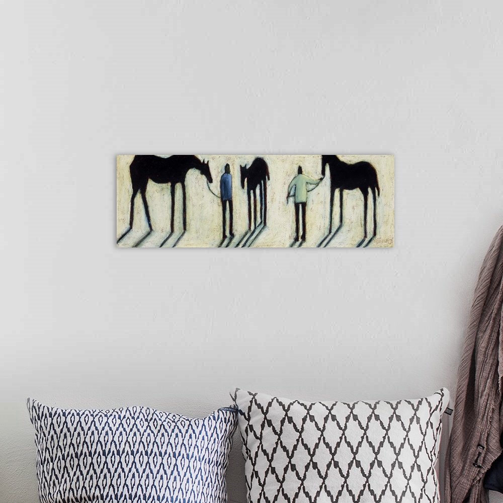 A bohemian room featuring Stick Horse V