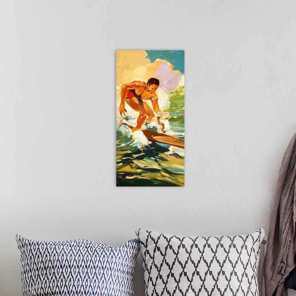 A bohemian room featuring Surfer