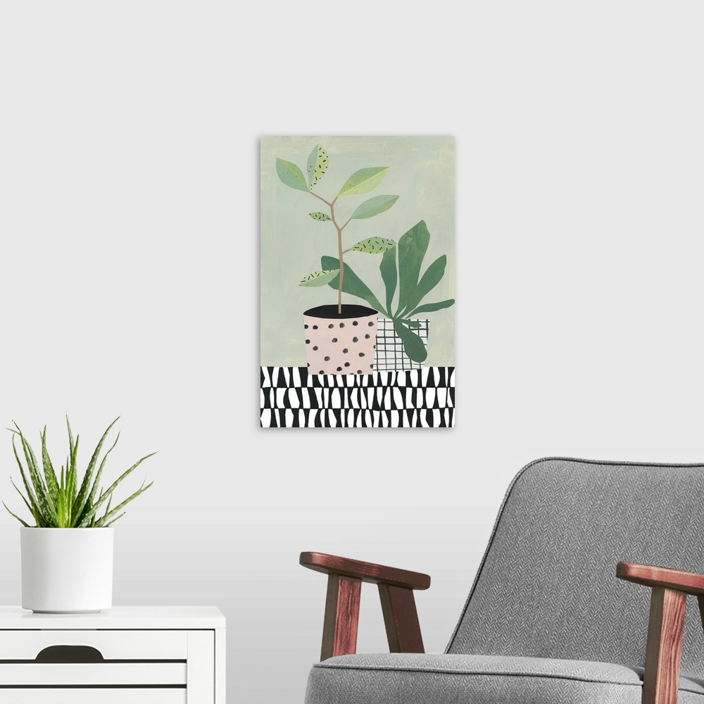 A modern room featuring Table Plant 4