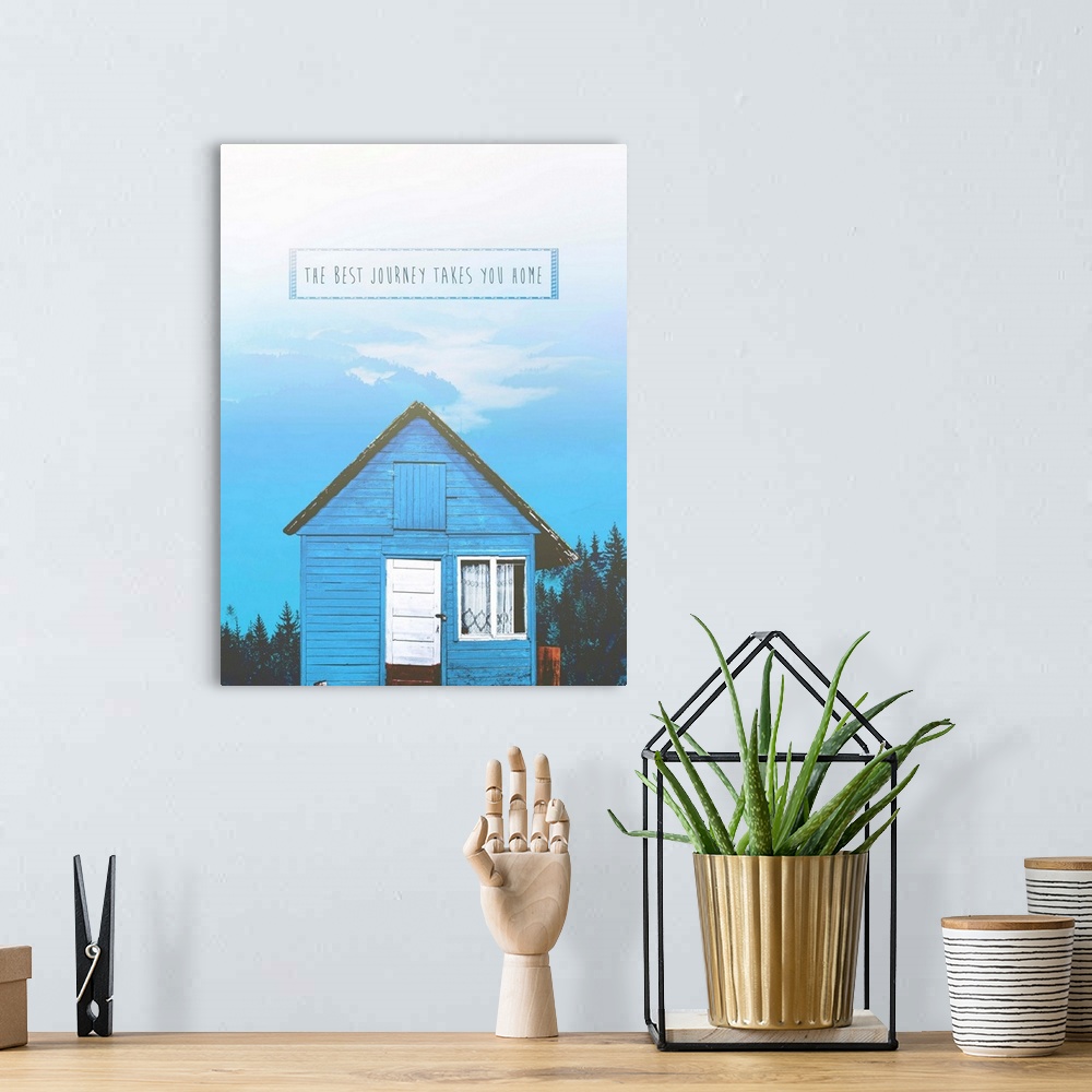 A bohemian room featuring Tiny Home Sentiments 3