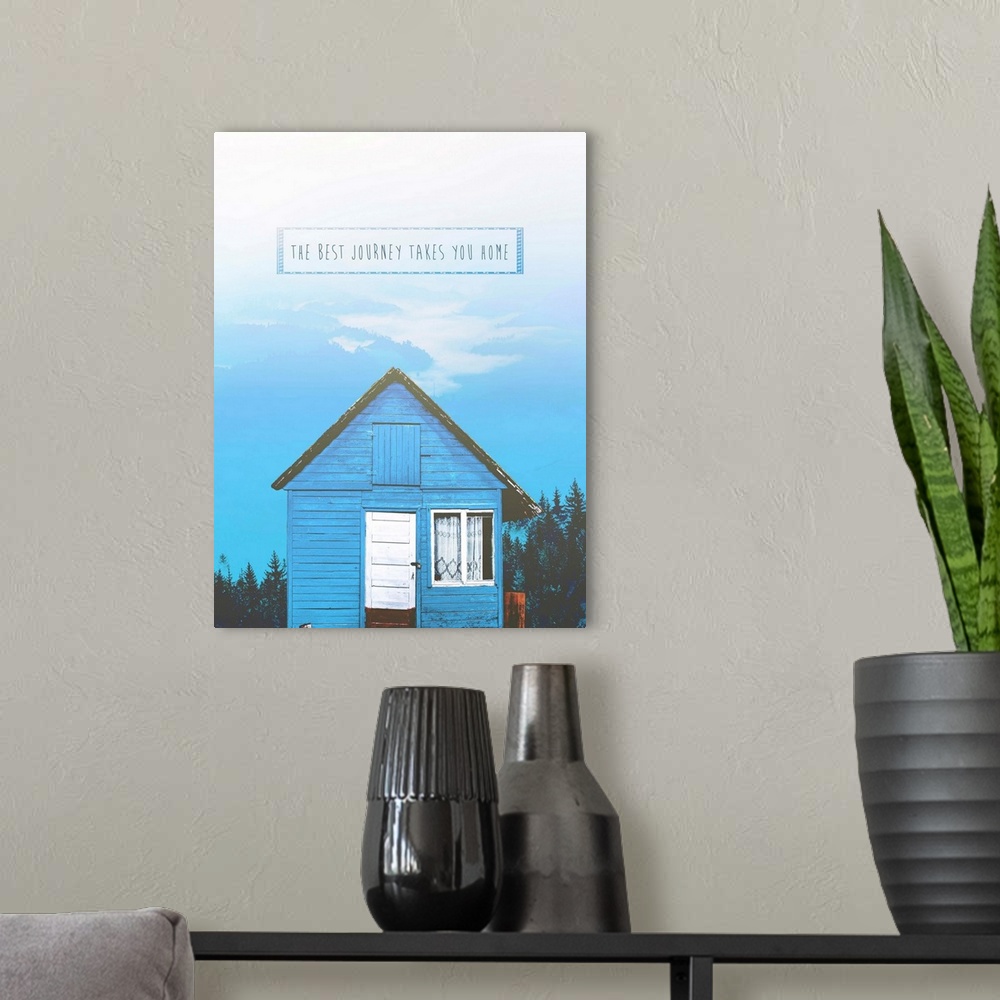 A modern room featuring Tiny Home Sentiments 3