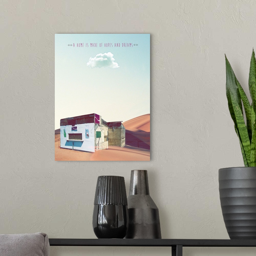A modern room featuring Tiny Home Sentiments 4