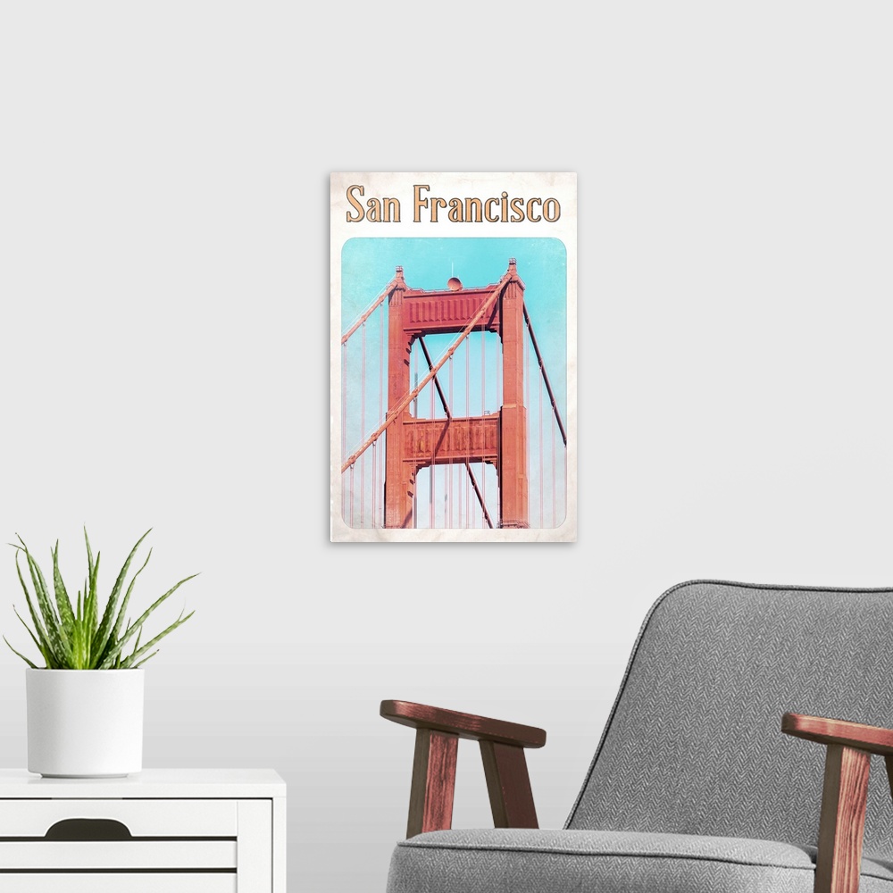 A modern room featuring Vintage San Francisco
