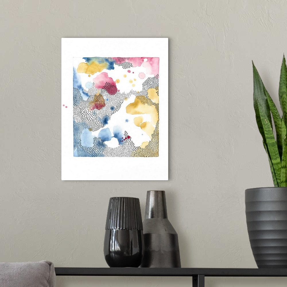 A modern room featuring Watercolor Mix 1