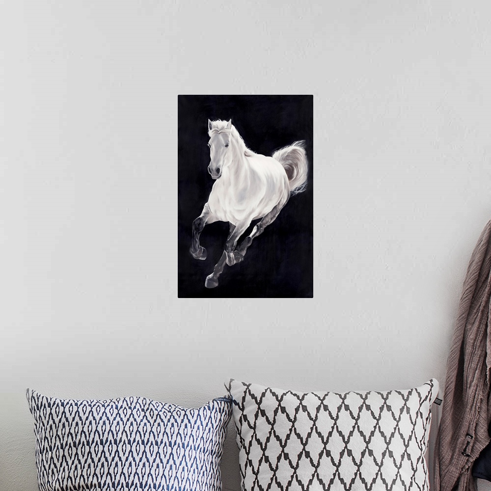 A bohemian room featuring White Horse