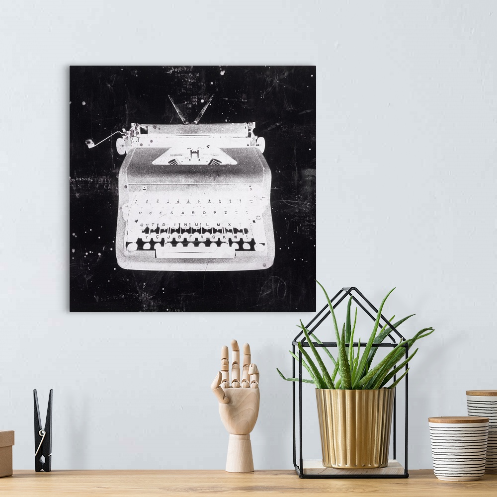 A bohemian room featuring White Typewriter