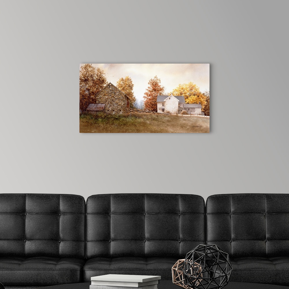 A modern room featuring Autumn Roost