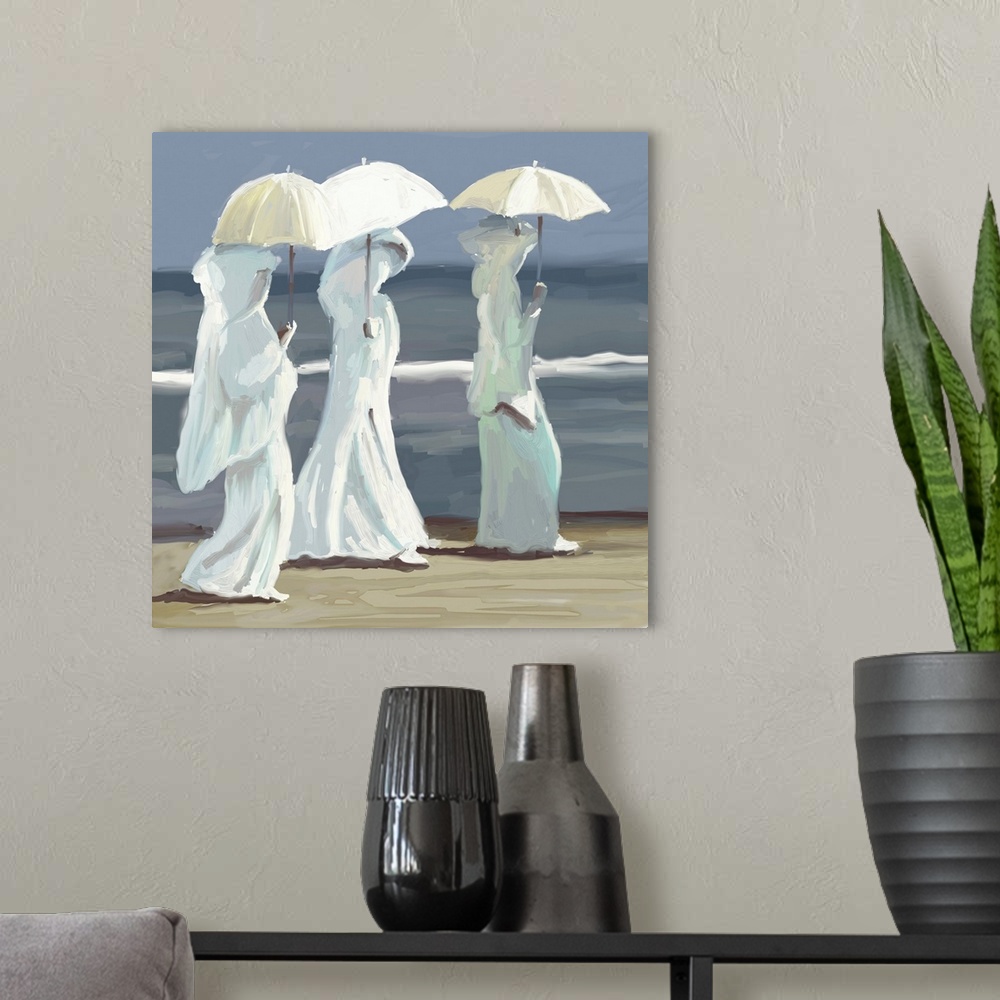A modern room featuring Beach Umbrella Ladies