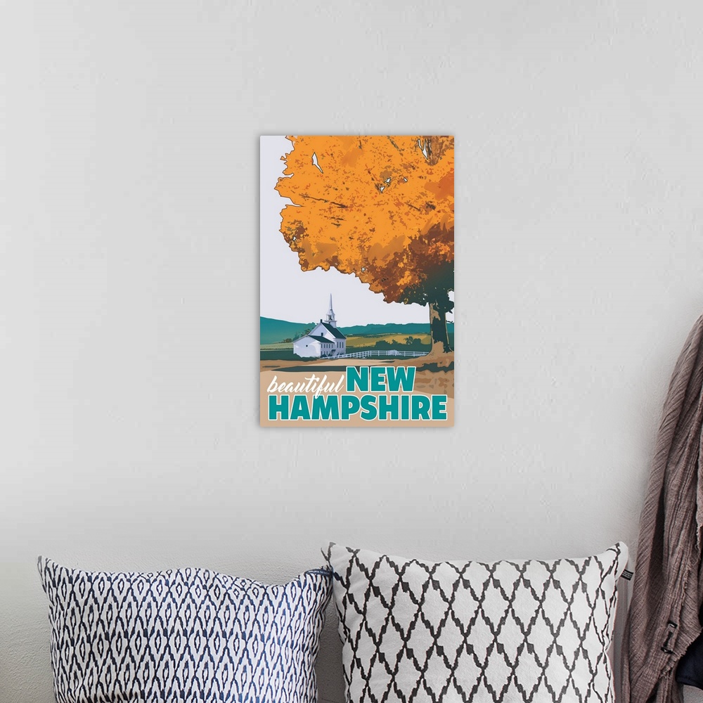 A bohemian room featuring Beautiful New Hampshire