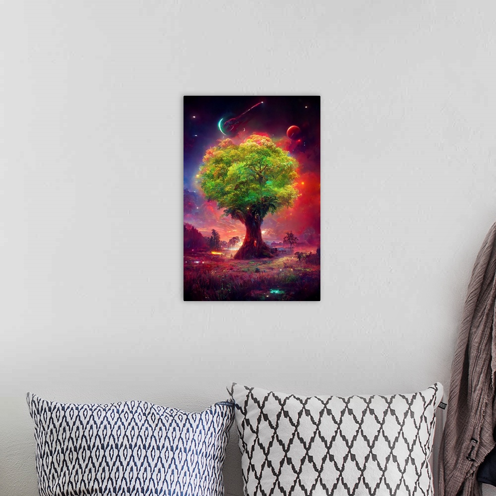 A bohemian room featuring Celestial Tree Of Life