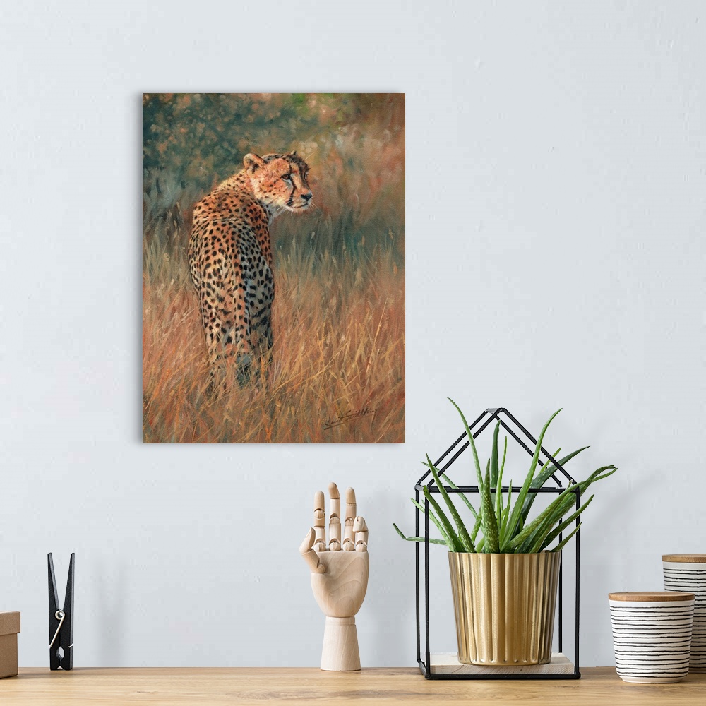 A bohemian room featuring Cheetah In Field