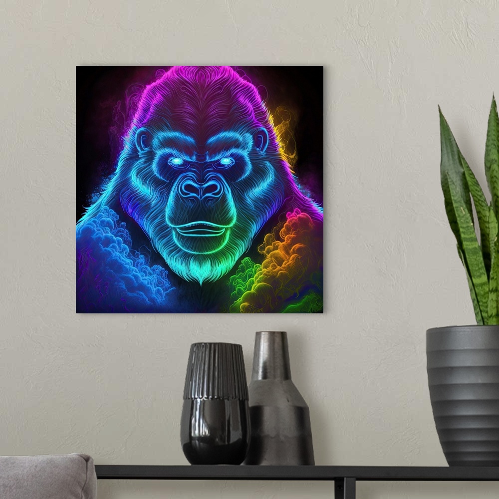 A modern room featuring Clouded Gorilla I
