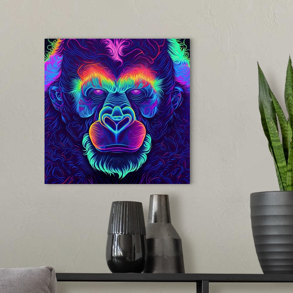 A modern room featuring Clouded Gorilla II