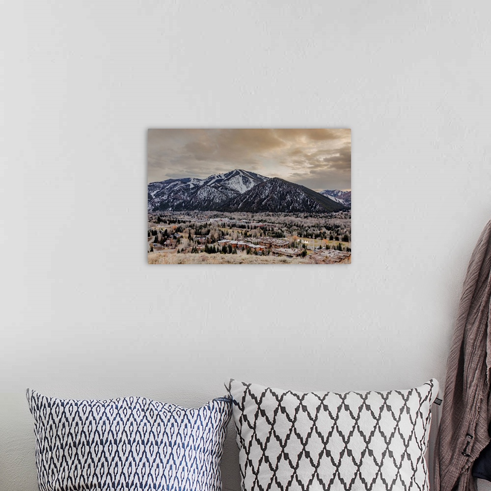 A bohemian room featuring Colorado Mountains