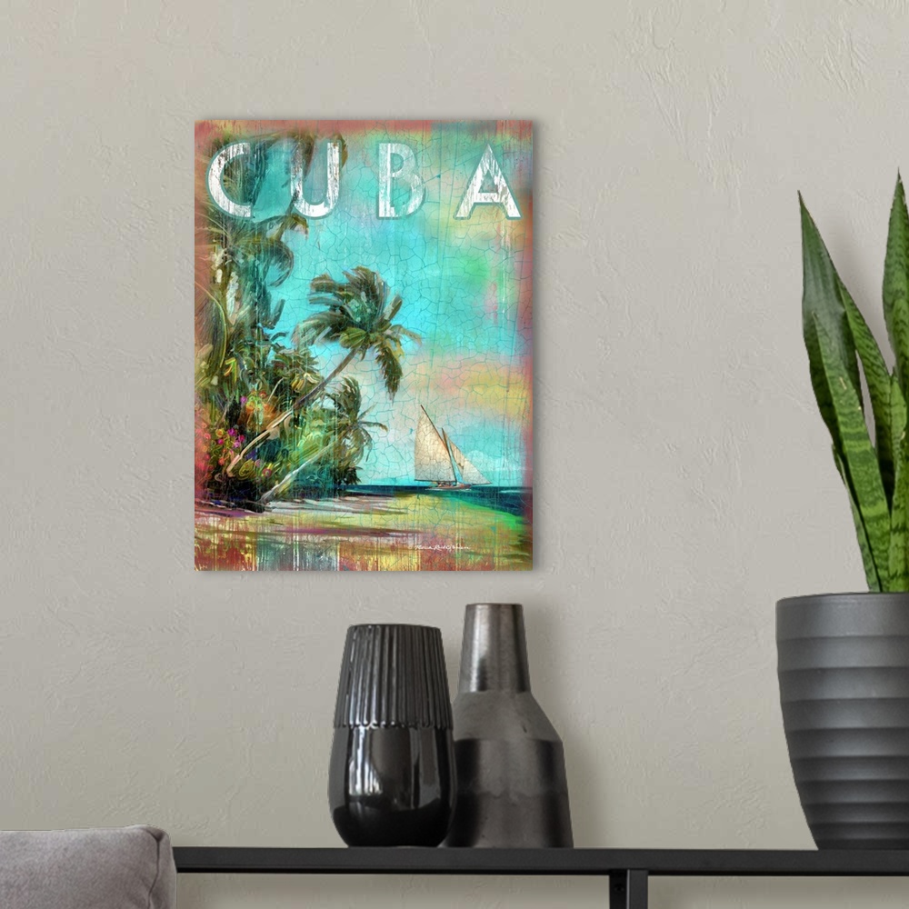 A modern room featuring Cuba