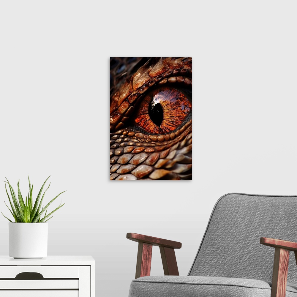 A modern room featuring Dragon Eye I
