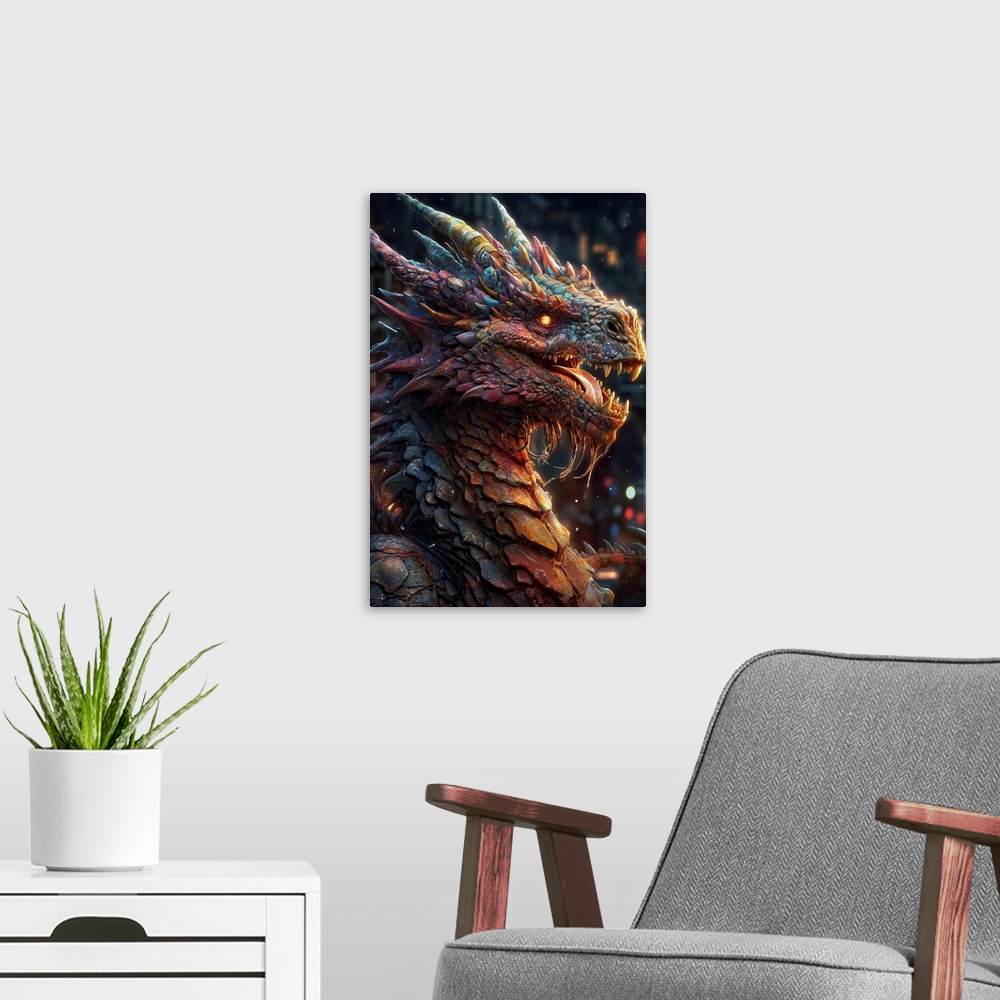 A modern room featuring Dragon I