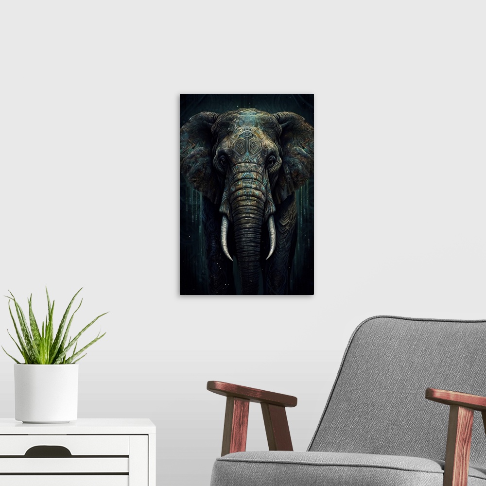 A modern room featuring Elephant I