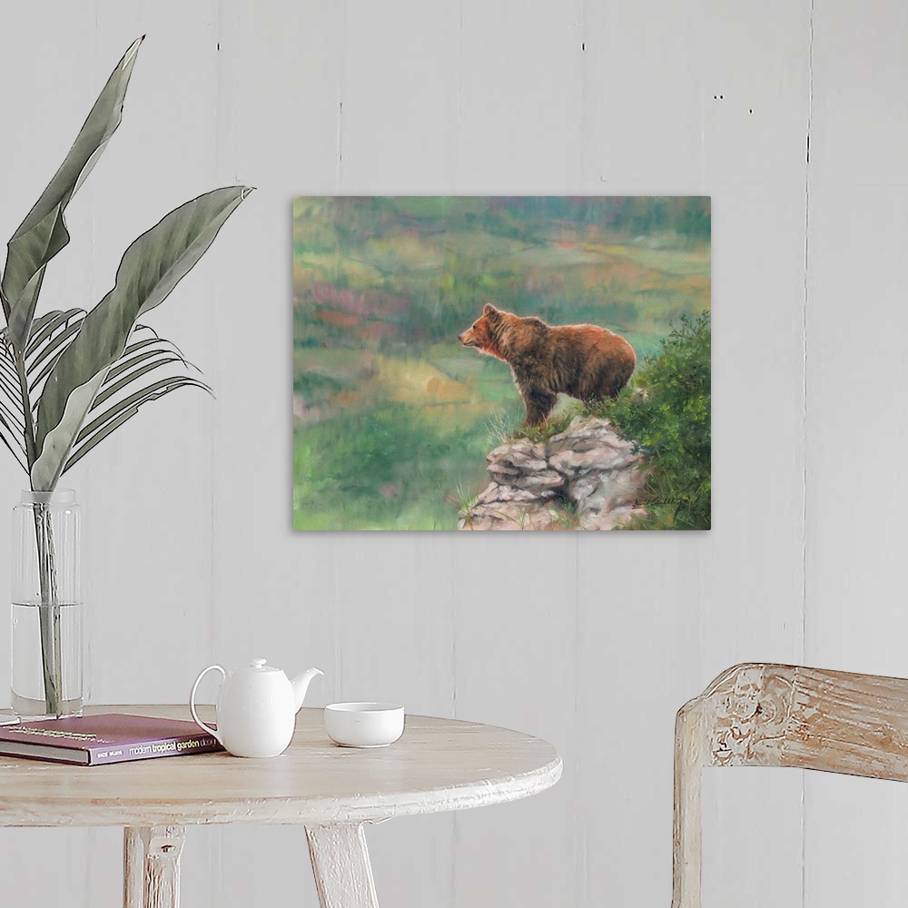A farmhouse room featuring European Brown Bear
