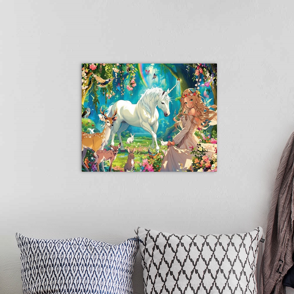 A bohemian room featuring Fairy And Unicorn