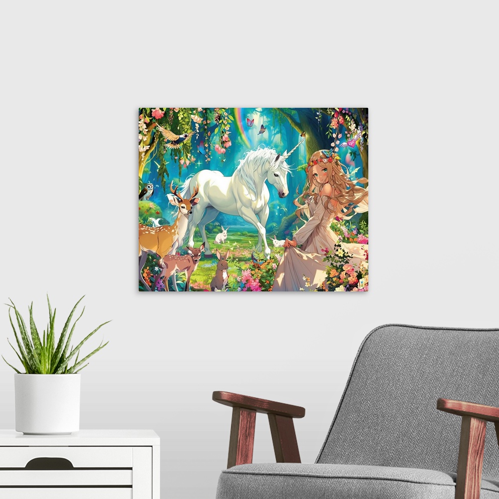 A modern room featuring Fairy And Unicorn
