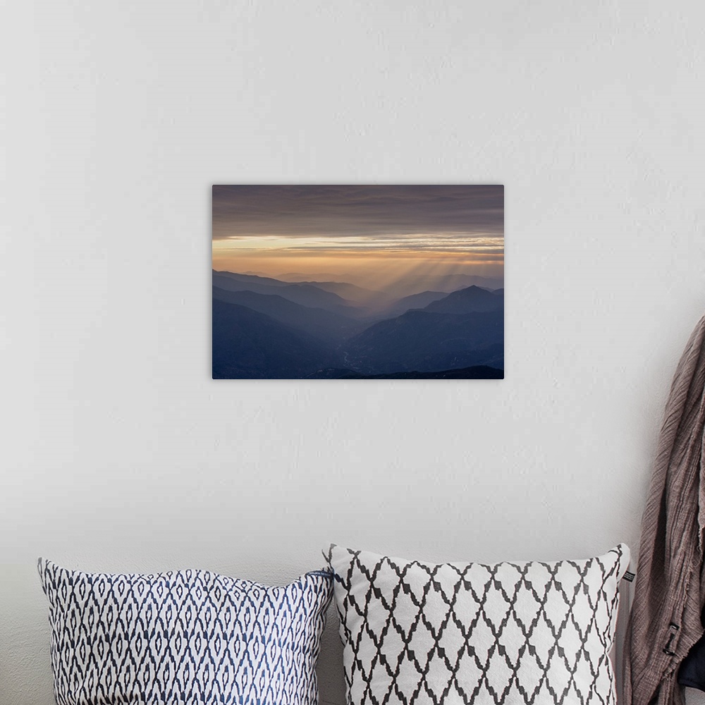 A bohemian room featuring Foggy Mountain Sunset