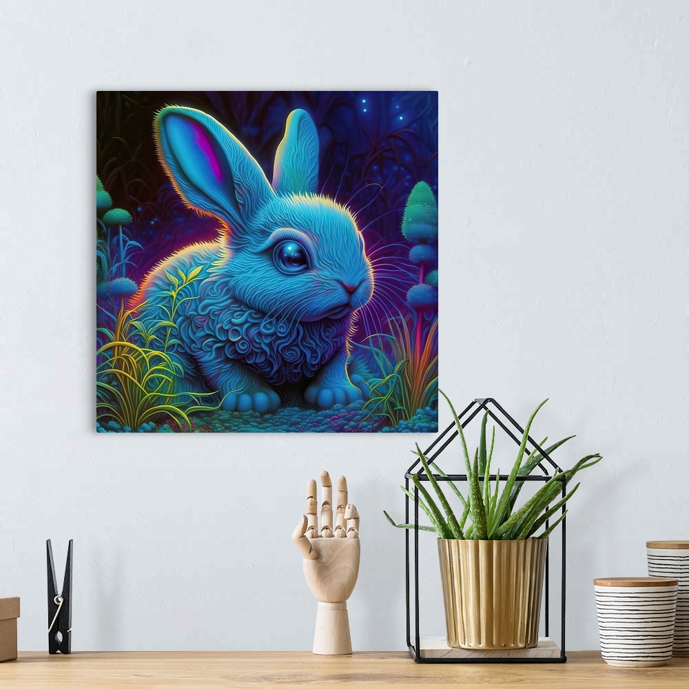 A bohemian room featuring Frost Bunny III