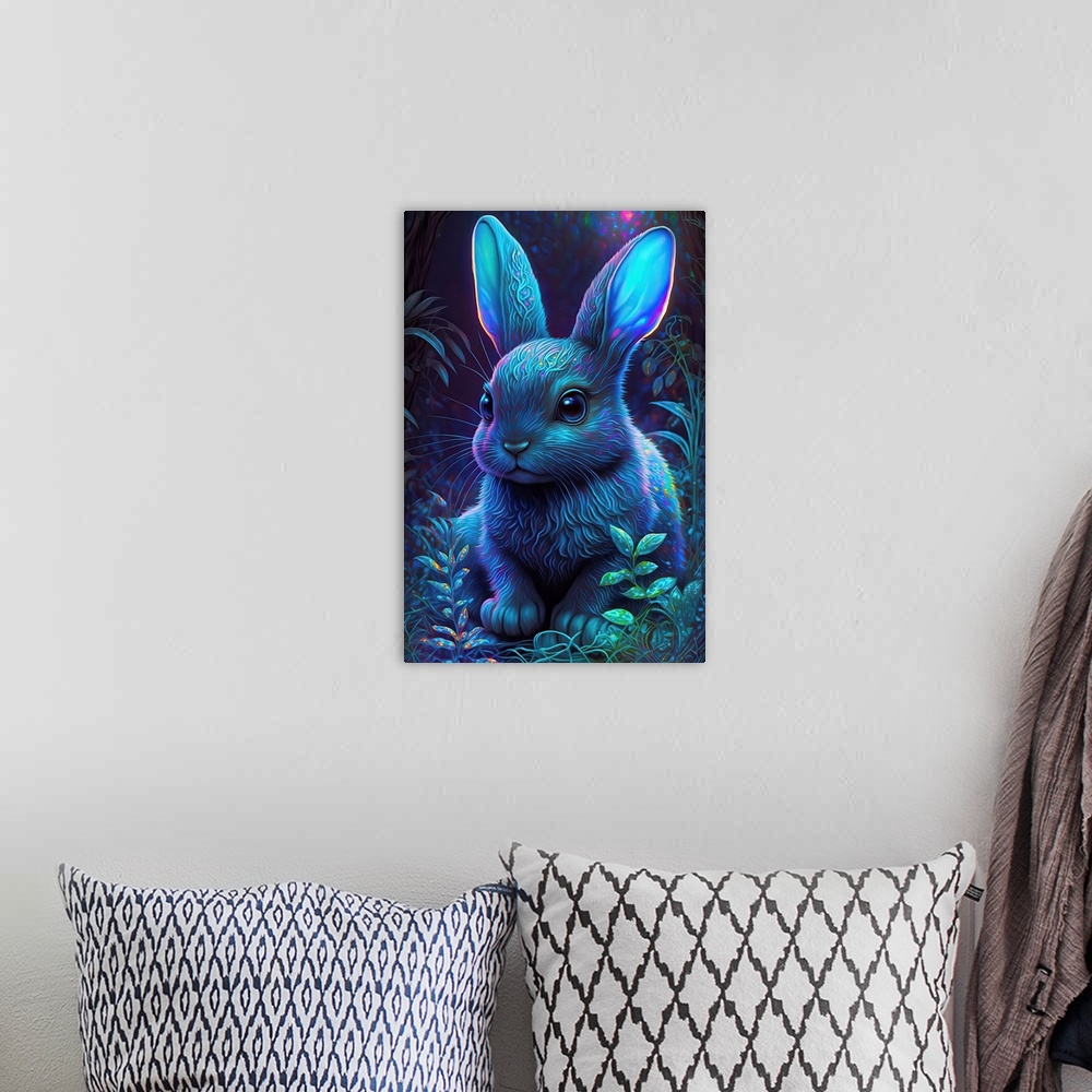 A bohemian room featuring Frost Bunny VIII