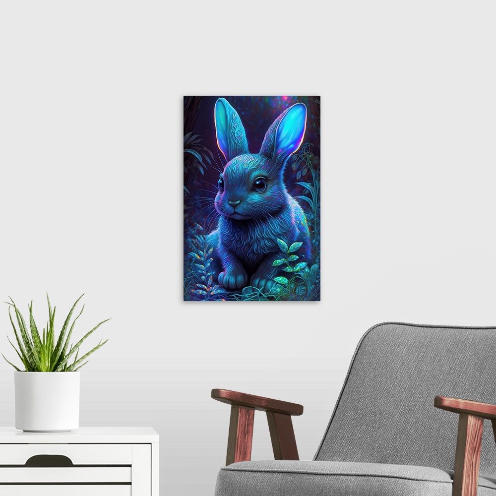 A modern room featuring Frost Bunny VIII