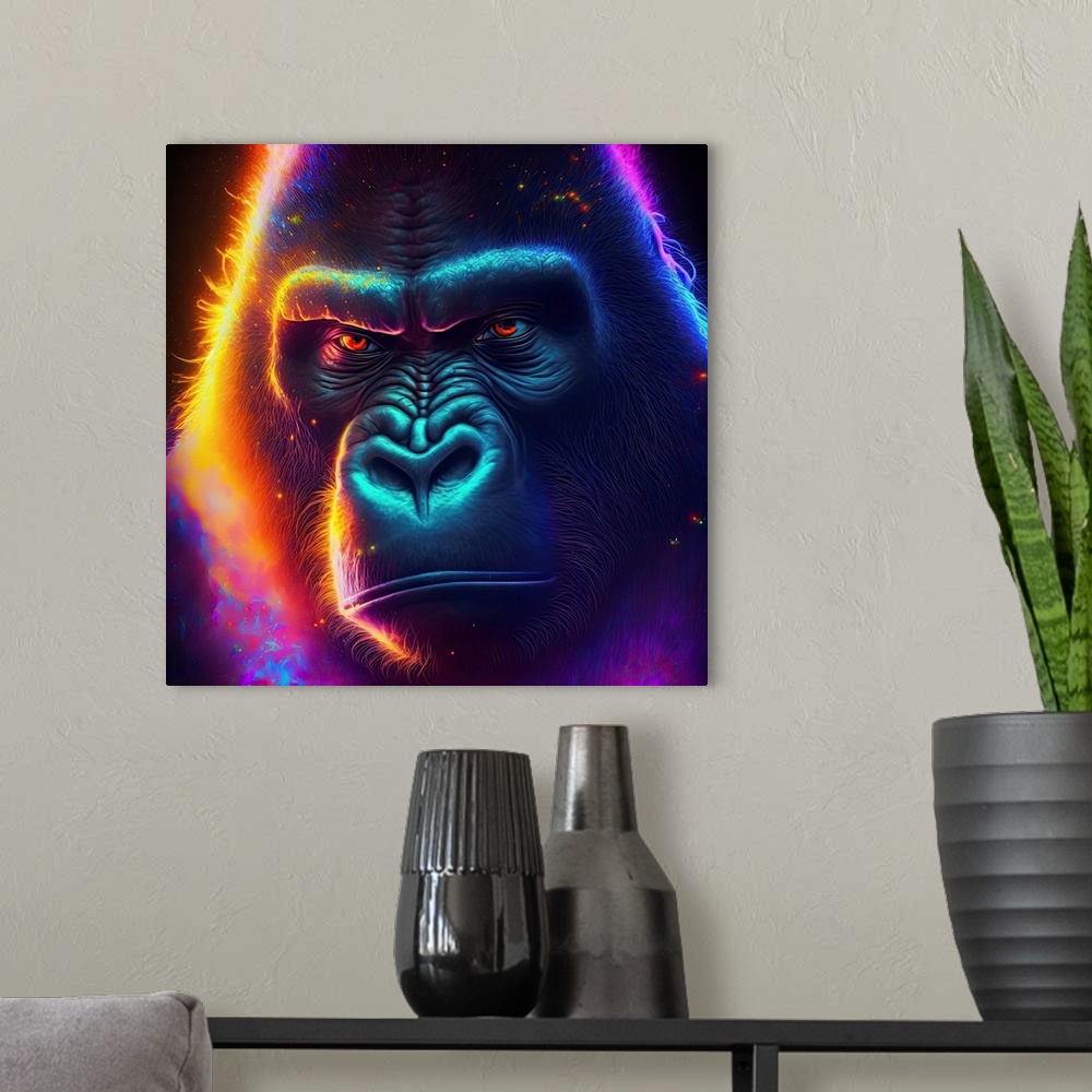 A modern room featuring Gorilla I