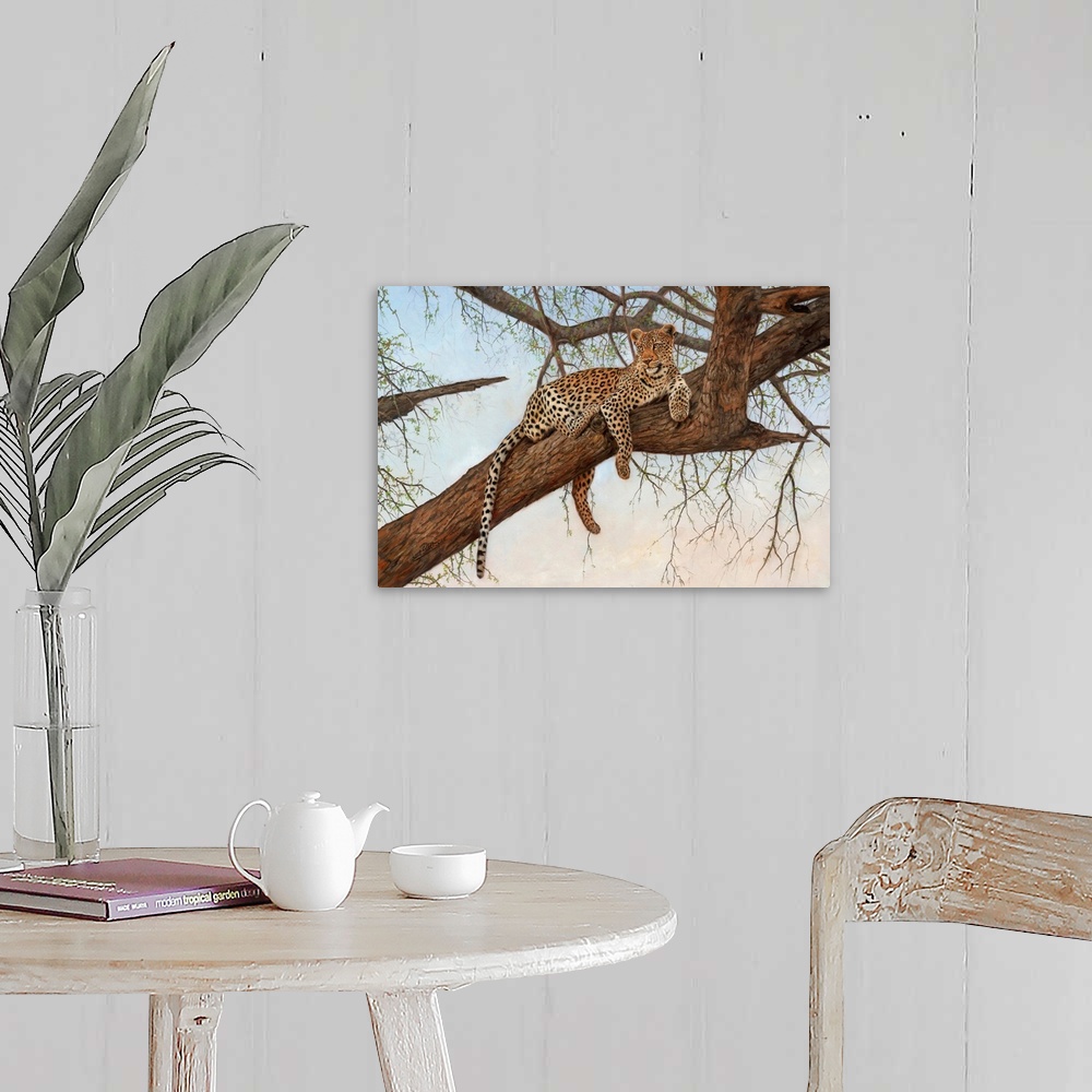 A farmhouse room featuring Leopard In Tree