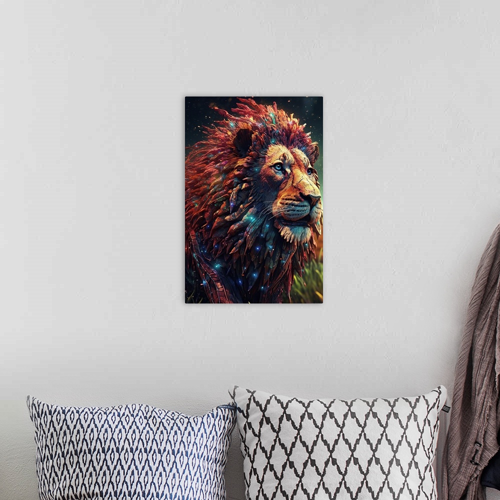 A bohemian room featuring Lion Pride
