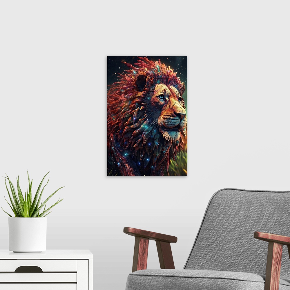 A modern room featuring Lion Pride