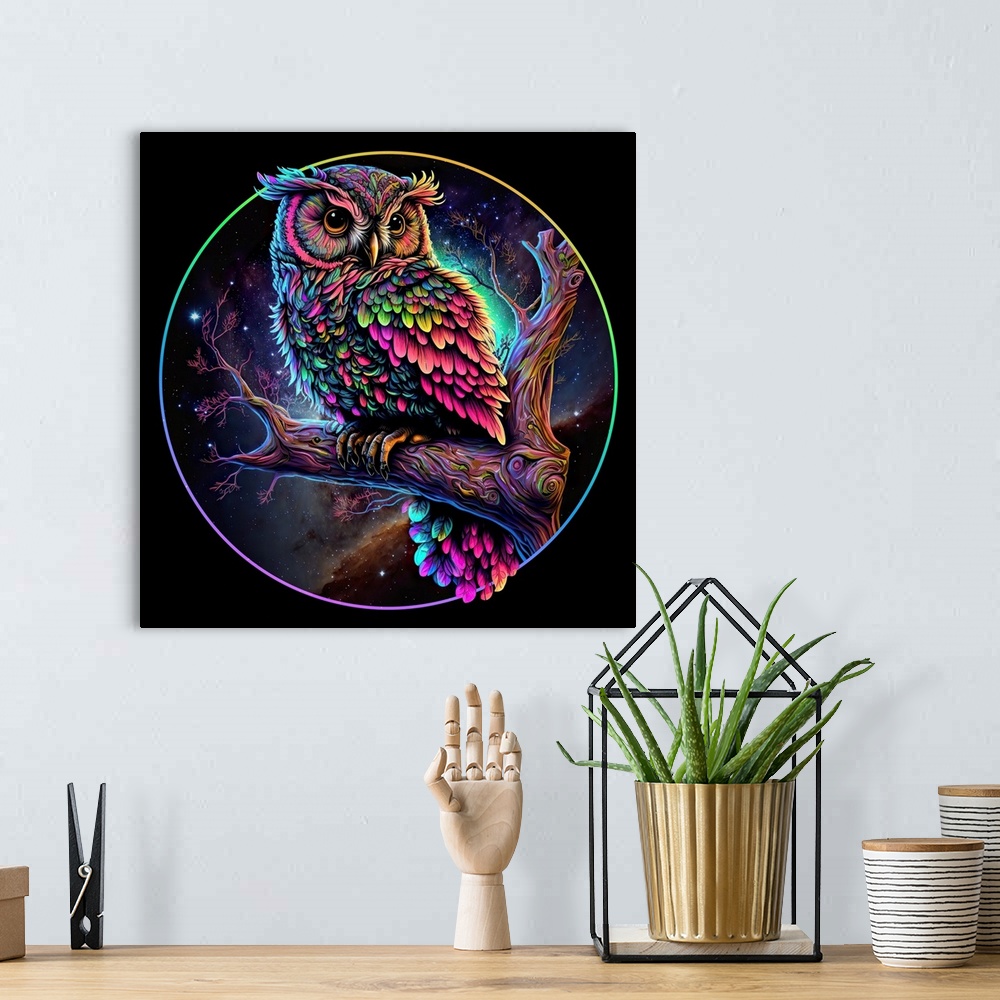 A bohemian room featuring Owl I Splosion