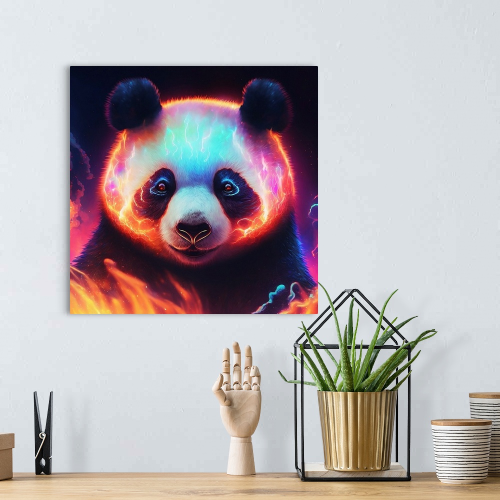 A bohemian room featuring Panda VI