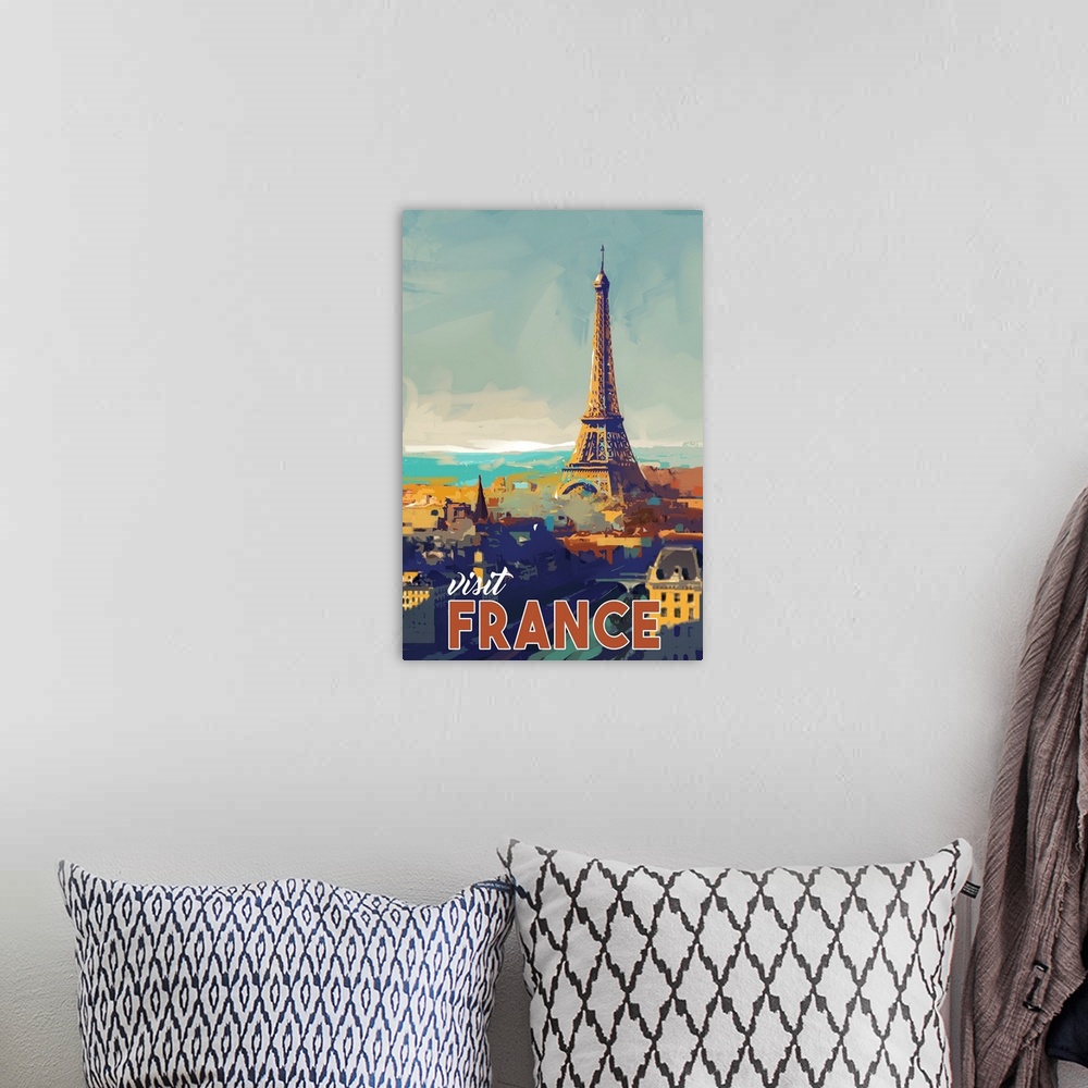 A bohemian room featuring Paris France