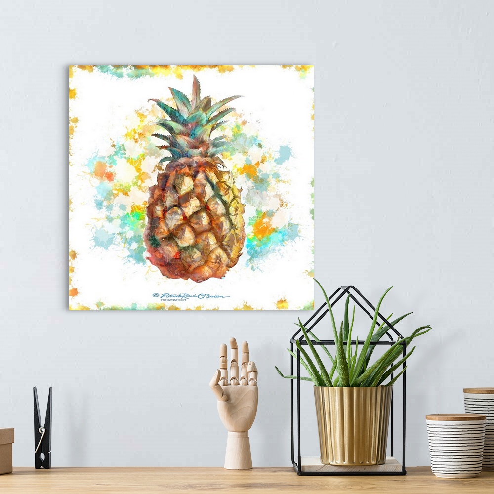 A bohemian room featuring Pineapple Square