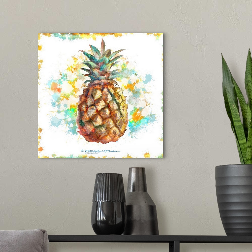 A modern room featuring Pineapple Square