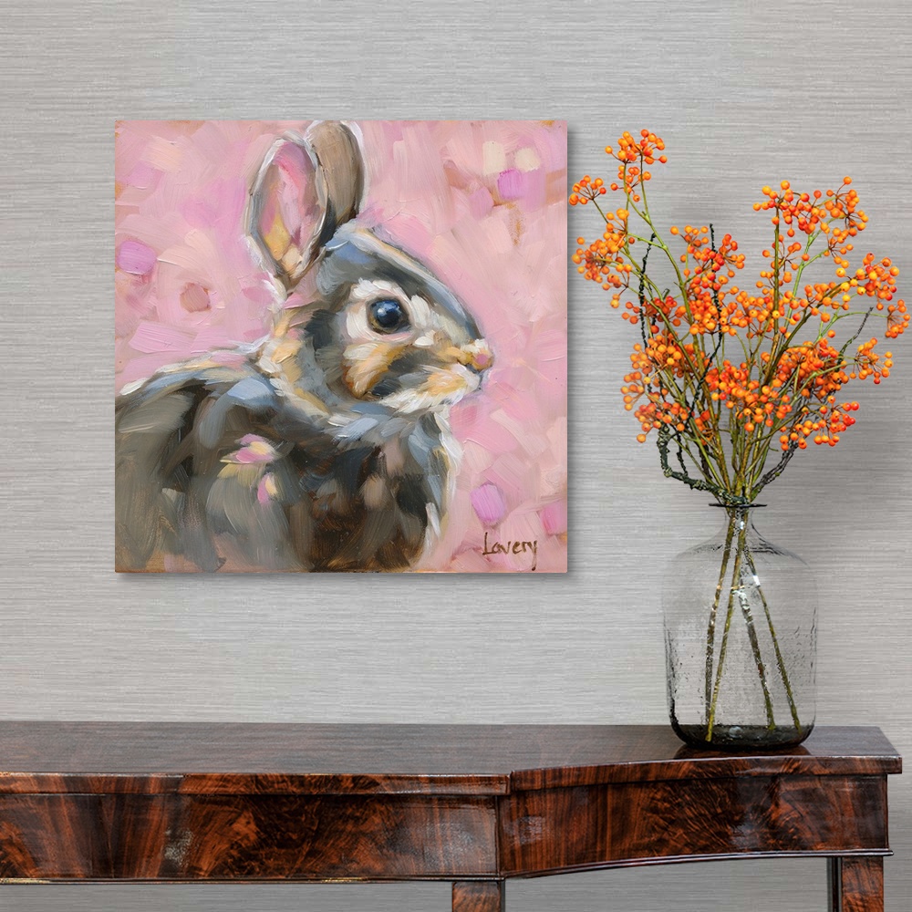A traditional room featuring Pink Spring Bunny