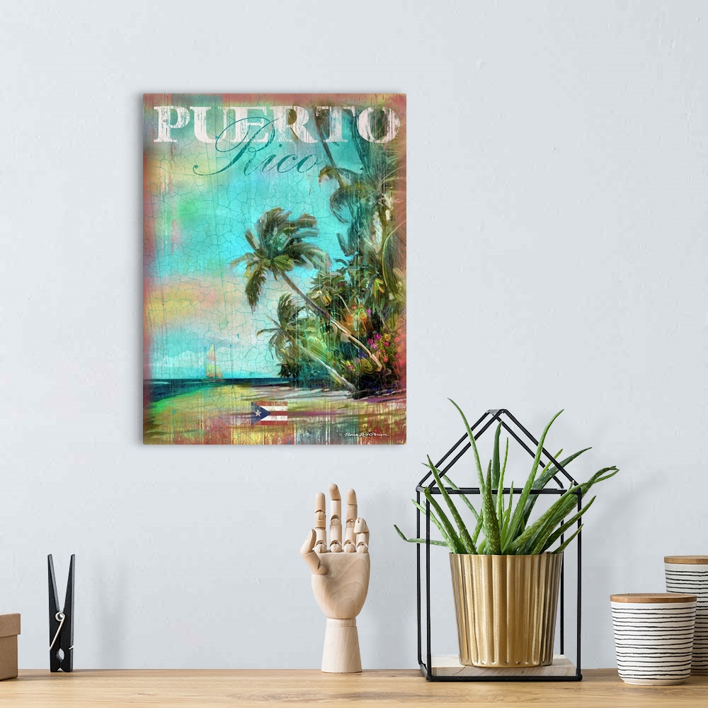 A bohemian room featuring Puerto Rico