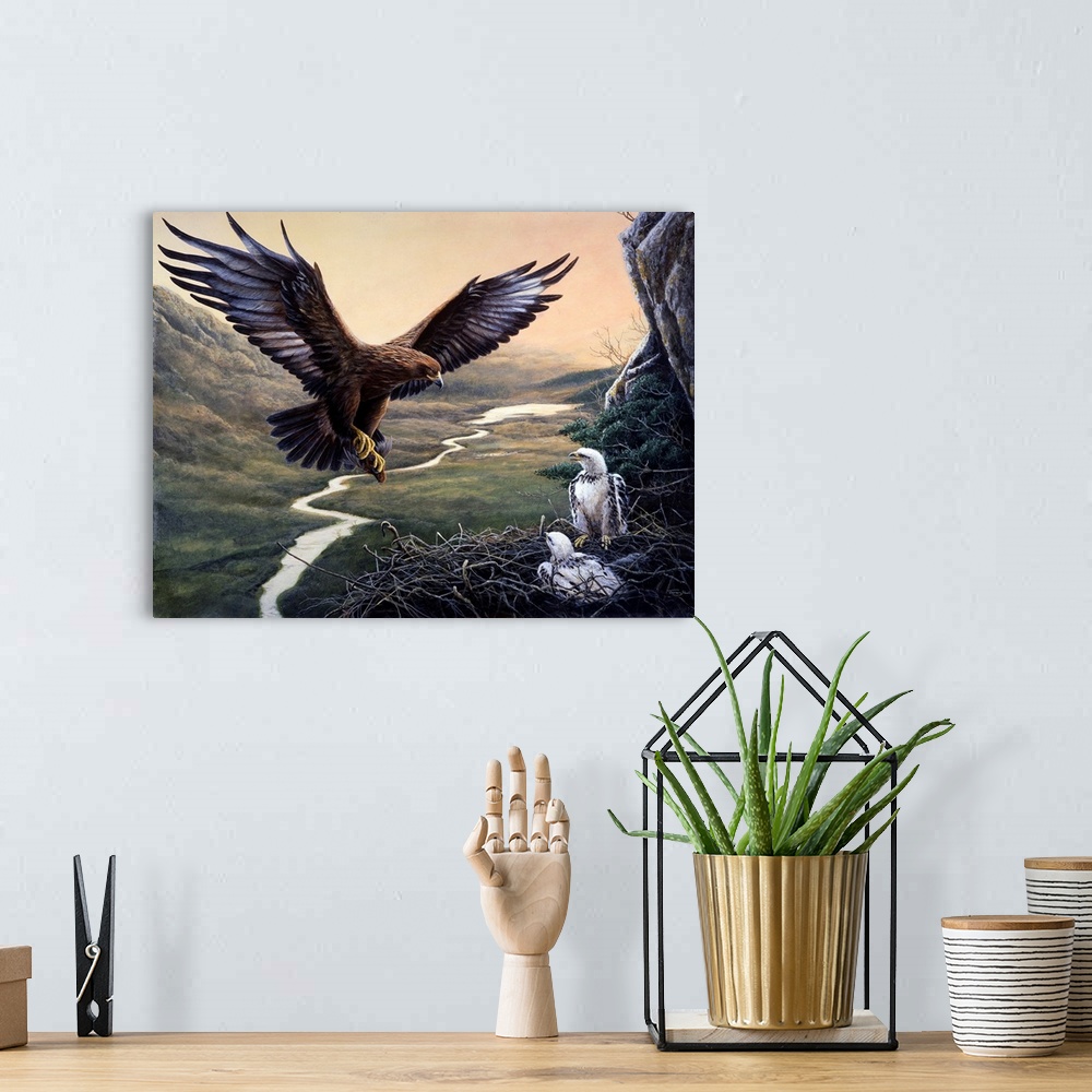 A bohemian room featuring Return - Golden Eagle