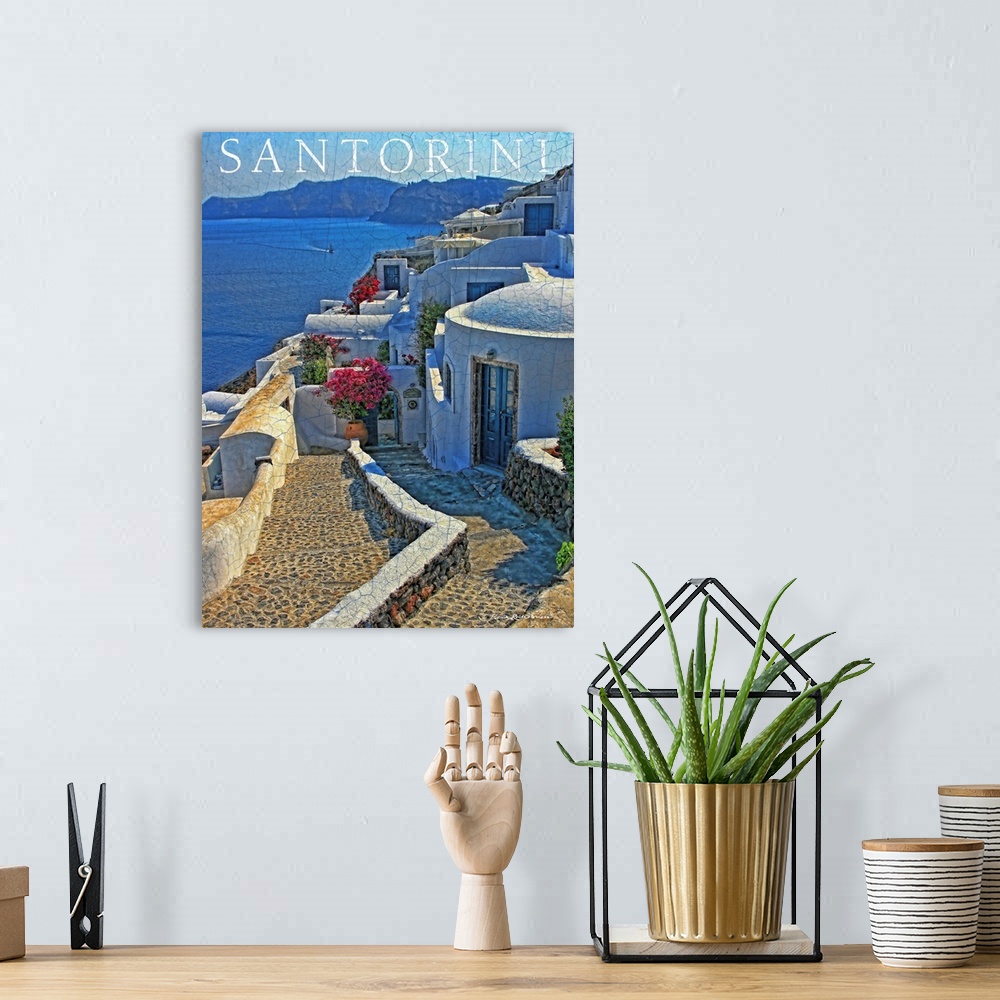 A bohemian room featuring Santorini Waters