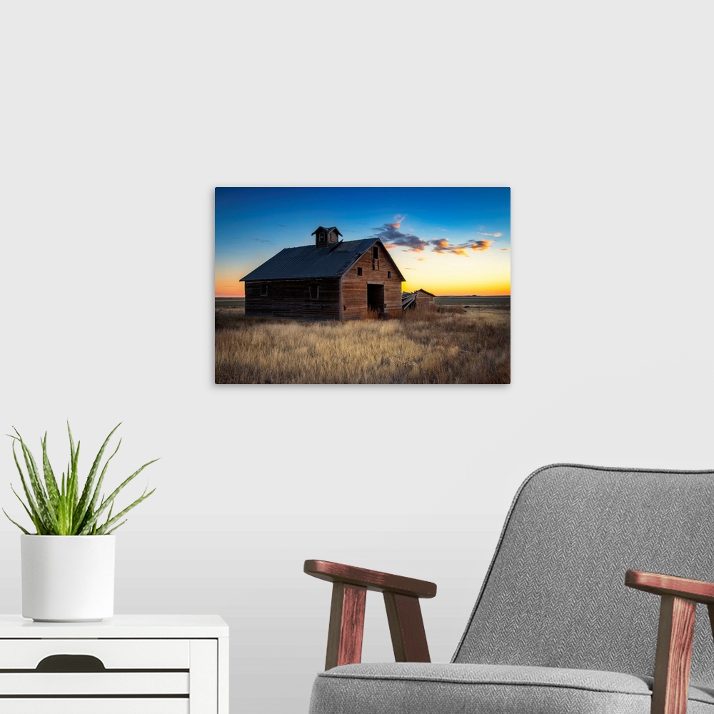 A modern room featuring Sunrise At The Barn