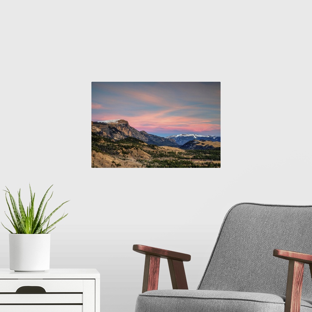 A modern room featuring Sunset at Bristol Head in Colorado's San Juan Mountains can be a colorful affair, as the setting ...