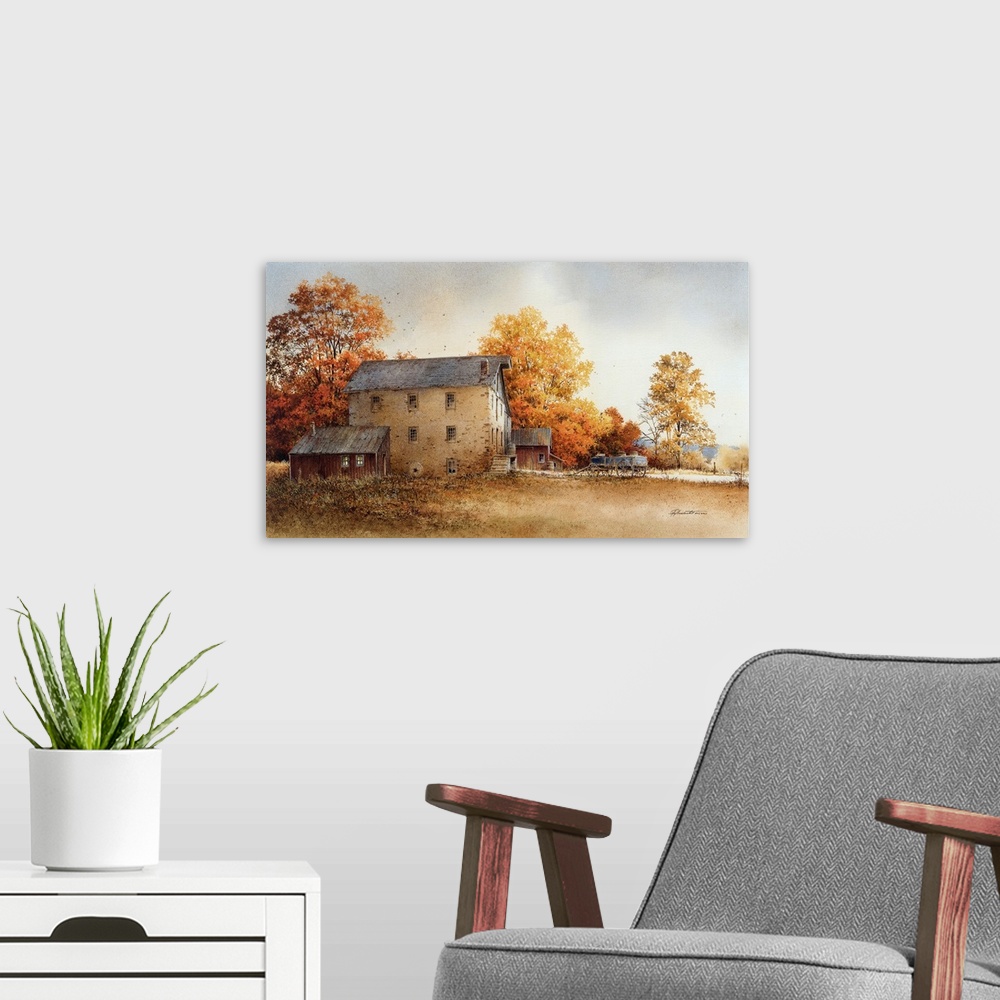 A modern room featuring The Seasons - Autumn