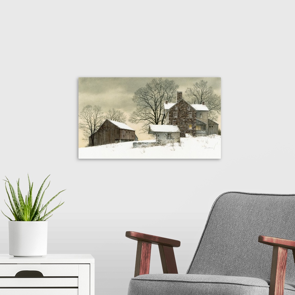 A modern room featuring The Seasons - Winter