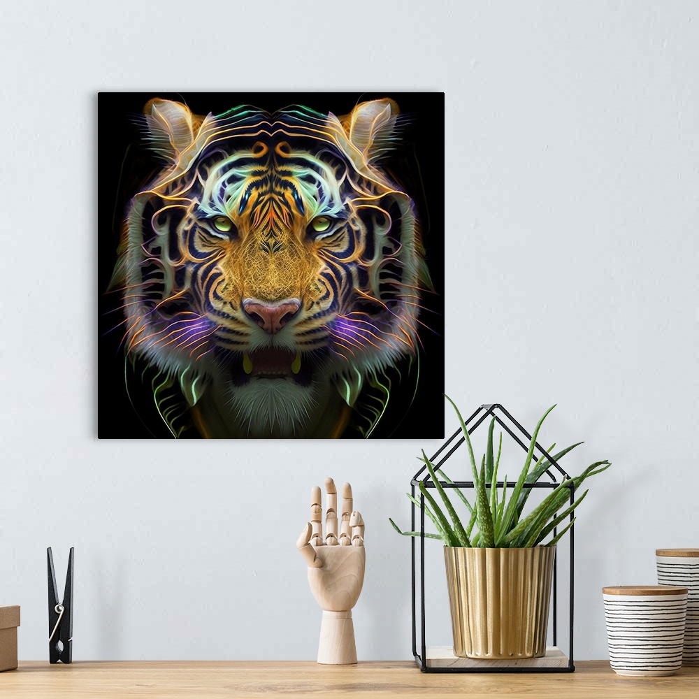 A bohemian room featuring Tiger XIV